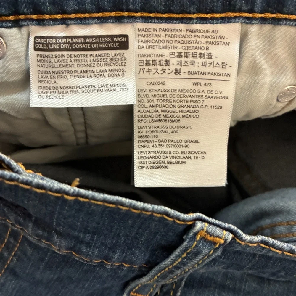 Levis 559 Relaxed Straight‎ Jeans Mens 38x32 (Fits 38x31) Dark Wash Denim Pants